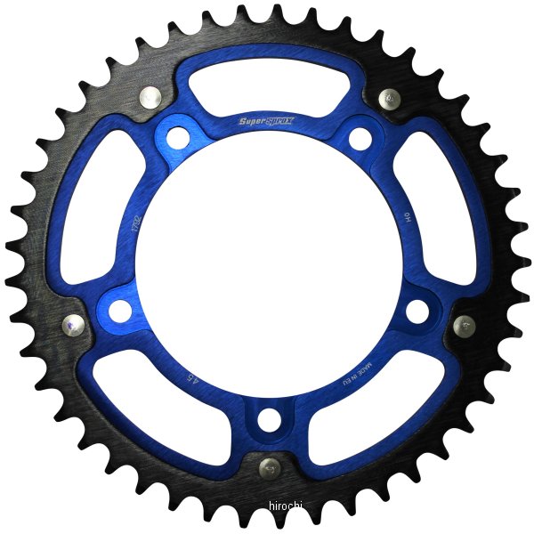 【メーカー在庫あり】 スーパースプロックス SUPERSPROX リアスプロケット ステルス 1792-45T 青 RST-1792:45-BLU HD店