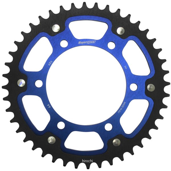 スーパースプロックス SUPERSPROX リアスプロケット ステルス 486-44T 青 RST-486:44-BLU HD店|ヒロチー商事 ハーレー 店