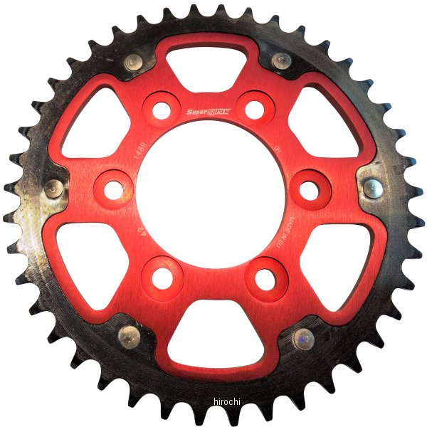 スーパースプロックス SUPERSPROX リアスプロケット ステルス 1489-42T 赤 RST-1489:42-RED HD店｜ヒロチー商事 ハーレー 店 9,435円