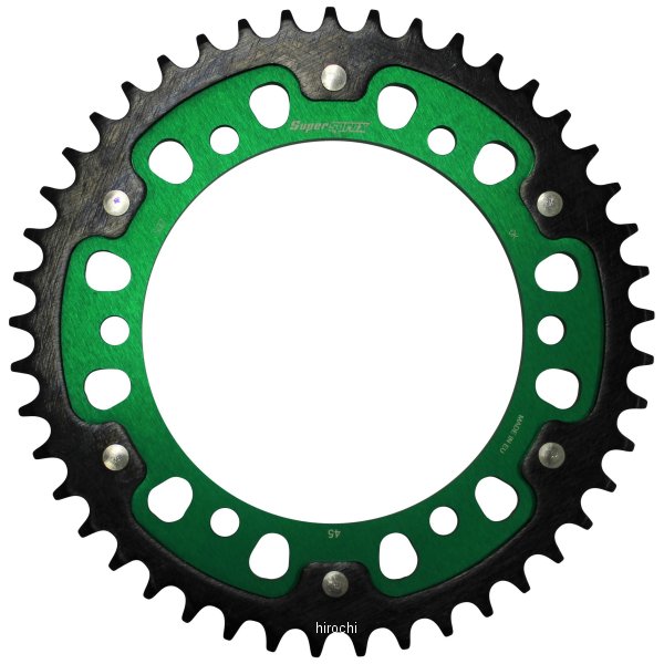 【メーカー在庫あり】 スーパースプロックス SUPERSPROX リアスプロケット ステルス 502-45T 緑 RST-502:45-GRN HD店|ヒロチー商事 ハーレー 店