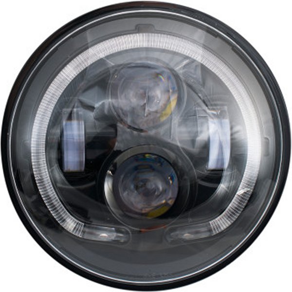 【USA在庫あり】 リブコ プロダクト RIVCO Products LED ヘッドライト 7インチ 黒 2001-1767 HD店