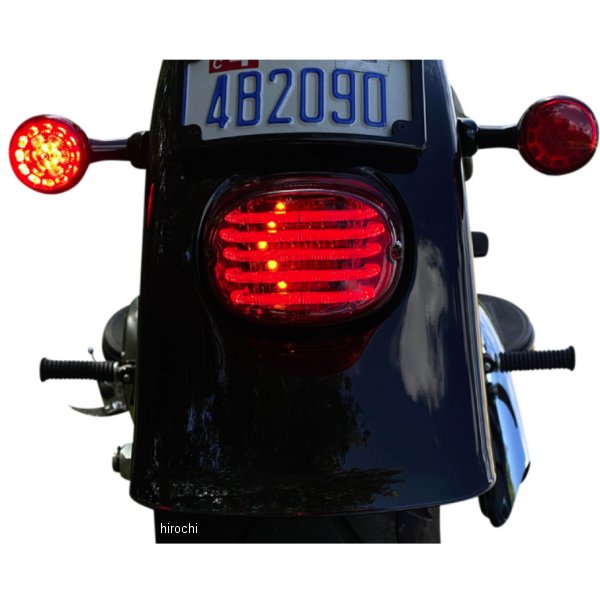 【USA在庫あり】 カスタム ダイナミクス LEDテールライト ウインカー機能付 上窓有り/赤 2010-1416 HD店