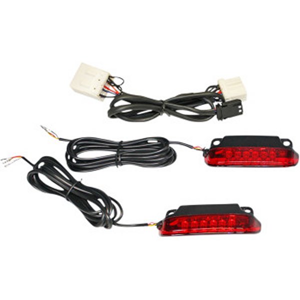 【USA在庫あり】 カスタム ダイナミクス LEDサドルバッグ 09年-13年 FLHT 赤 2040-2469 HD店