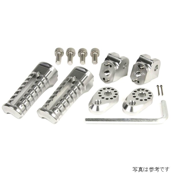 SP武川 アジャスタブルステップキット ノーマルステップ シルバー モンキー、ゴリラ、モンキーFI 06-13-0102 HD店