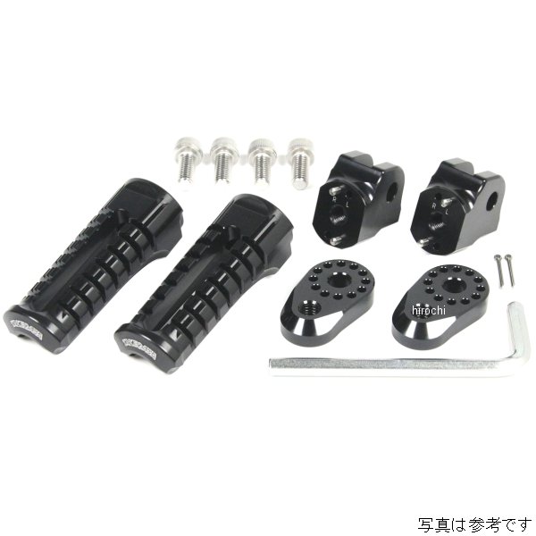 SP武川 アジャスタブルステップキット ノーマルステップ 黒 モンキー、ゴリラ、モンキーFI 06-13-0103 HD店