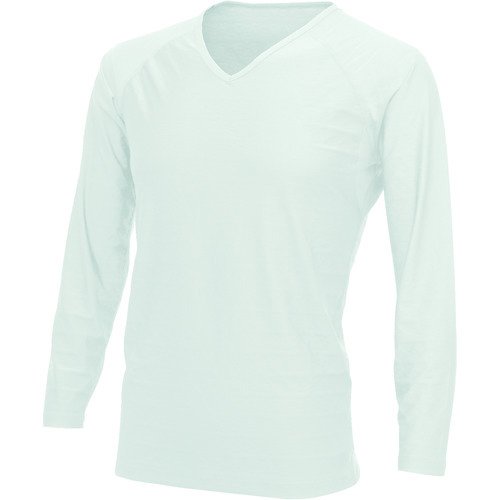 【メーカー在庫あり】 フリーズテック FREEZE TECH 冷感シャツ 長袖Vネック ワークライン 白 Mサイズ 25153501 HD店