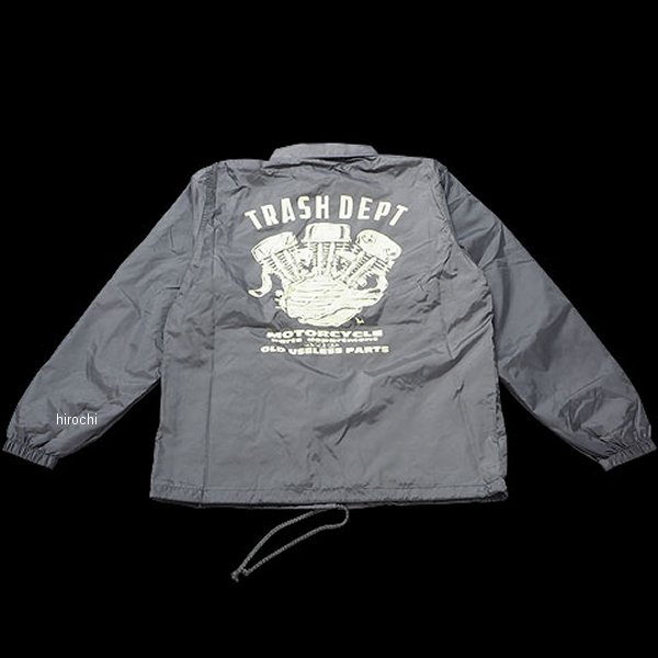 【メーカー在庫あり】 トラッシュデポ TRASHDEPT TRASH DEPT オリジナルコーチジャケット チャコールグレー L 026921-NF HD店