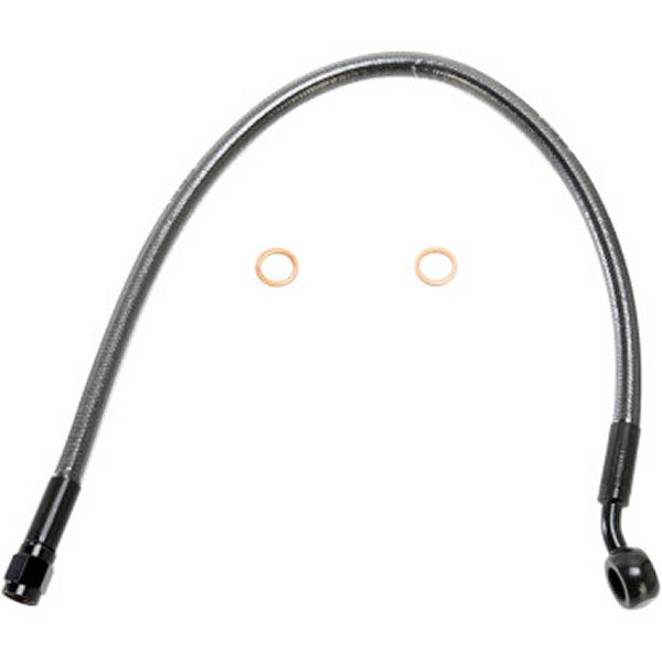 【USA在庫あり】 マグナム MAGNUM フロント ブレーキライン 10mm/35°アッパー 17インチ(432mm) 黒 1741-4066 HD店