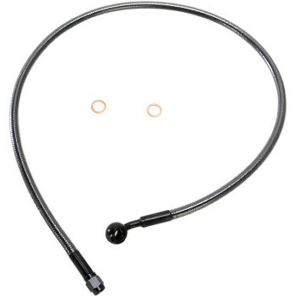 【USA在庫あり】 マグナム MAGNUM フロント ブレーキライン 10mm/35°アッパー 30インチ(762mm) 黒 1741-4075 HD店