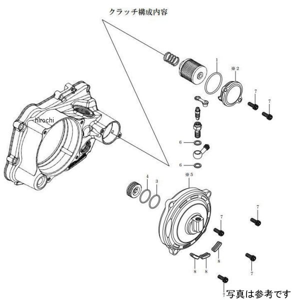 SP武川 乾式クラッチカバータイプR 油圧 モンキー、ゴリラ クローム 02-02-0060 HD店
