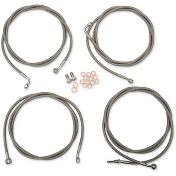 【USA在庫あり】 LAチョッパーズ LA Choppers ケーブル標準キット ステンレス 17年以降 FLH 18-20インチ用 0610-1937 HD店