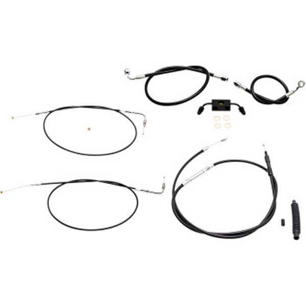 【USA在庫あり】 LAチョッパーズ LA Choppers ケーブル標準キット 黒 14年以降 XL ABS付 12-14インチ用 0610-1851 HD店