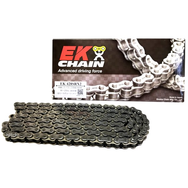 EKチェーン 428SR-X2シリーズ 140L シルバー SKJ セミプレスクリップ 428SR-X2 HD店