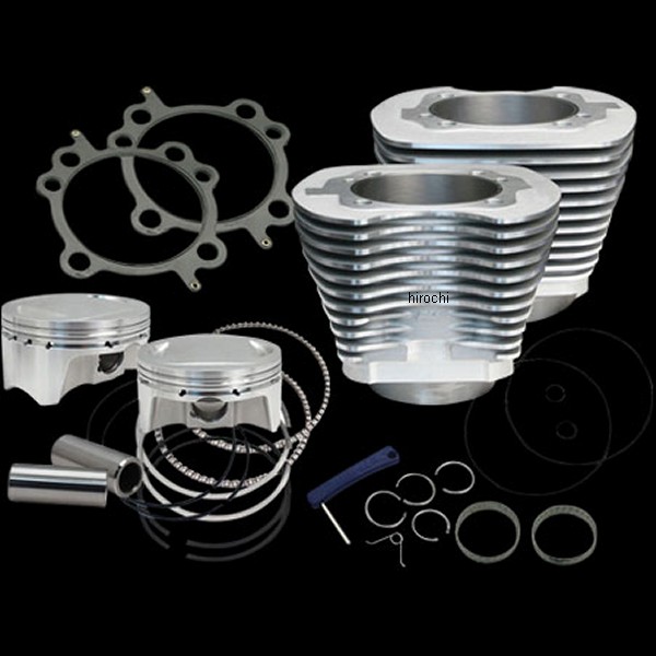 【メーカー在庫あり】 S&Sサイクル S&S Cycle サイドワインダーキット 100cui 99年-06年 TwinCam88 シルバー 910-0642 HD店