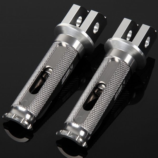 【メーカー在庫あり】 スピードラ SPEEDRA アルミ削り出しタンデムステップ レーシングタイプ パッセンジャー用 シルバー/チタン AFPR112TM HD店