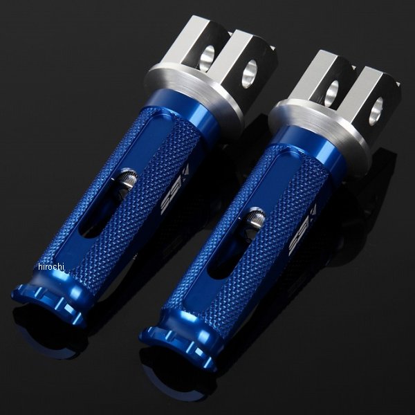【メーカー在庫あり】 スピードラ SPEEDRA アルミ削り出しタンデムステップ レーシングタイプ パッセンジャー用 シルバー/青 AFPR114BE HD店|ヒロチー商事 ハーレー 店