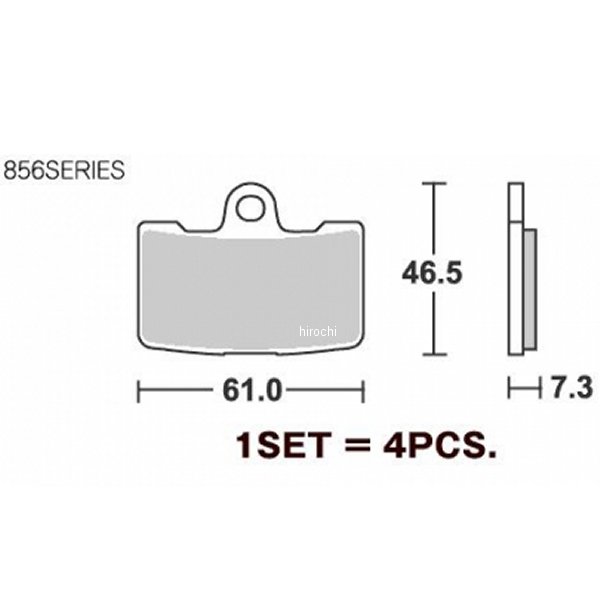 856RS キタコ SBS ブレーキパッド フロント 09年-10年 ビューエル XB12R 777-0856088 HD店