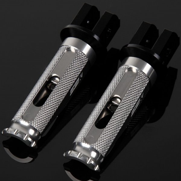 【メーカー在庫あり】 スピードラ SPEEDRA アルミ削り出しステップ レーシングタイプ ライダー用 黒/チタン AFPR202TM HD店