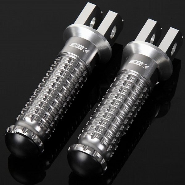 【メーカー在庫あり】 スピードラ SPEEDRA アルミ削り出しタンデムステップ スタンダードスタンダードタイプ パッセンジャー用 シルバー/チタン AFPS112TM HD店｜ヒロチー商事 ハーレー 店