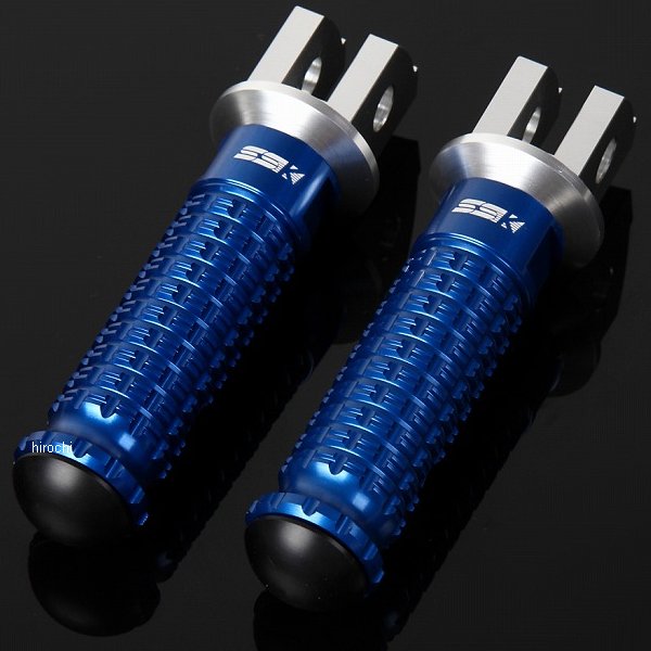 【メーカー在庫あり】 スピードラ SPEEDRA アルミ削り出しステップ スタンダードタイプ ライダー用 シルバー/青 AFPS113BE HD店｜ヒロチー商事 ハーレー 店
