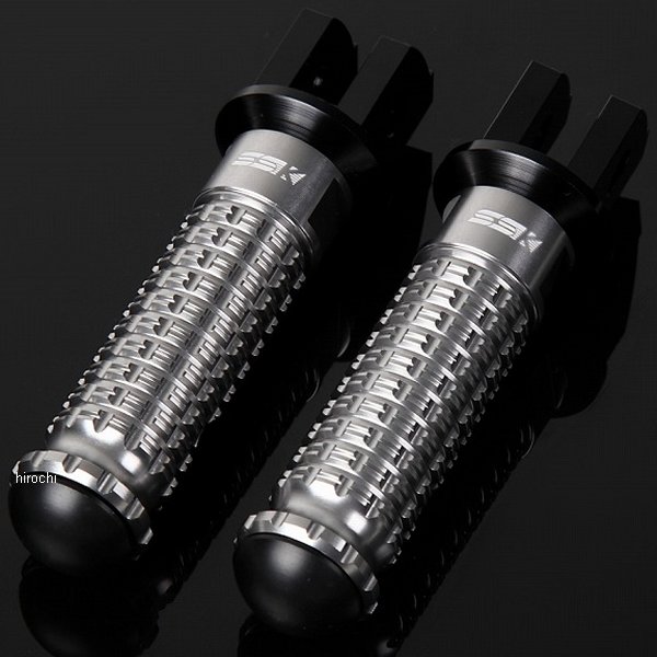 【メーカー在庫あり】 スピードラ SPEEDRA アルミ削り出しステップ スタンダードタイプ ライダー用 黒/チタン AFPS213TM HD店