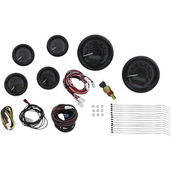 【USA在庫あり】 ダコタデジタル Dakota Digital メーター 6個セット MVX-8K 黒/グレー/黒べゼル 2212-0437 HD店｜ヒロチー商事 ハーレー 店