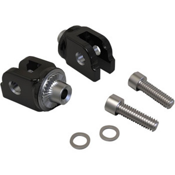 【USA在庫あり】 チロ CIRO フットペグアダプター ドライバー側 M-Eight ソフテイル 黒 1620-2058 HD店