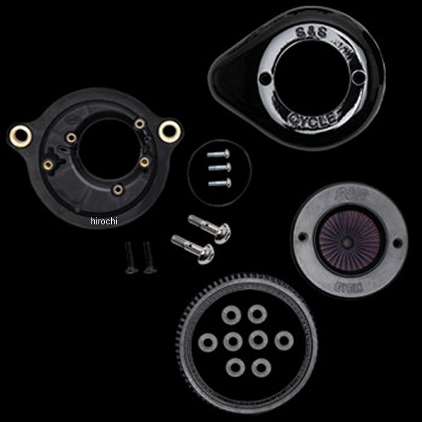 【メーカー在庫あり】 S&Sサイクル S&S Cycle ステルスエアスティンガーキット ミニティアドロップ 17年 ミルウォーキーエイト 黒 170-0718 HD店|ヒロチー商事 ハーレー 店