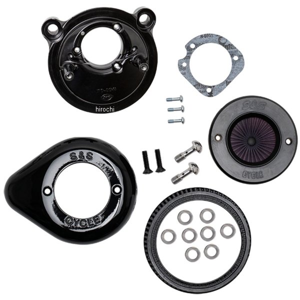 S&S ミニティアドロップ ステルスエアクリーナー ブラック スポーツスター 170-0726_c0.jpg