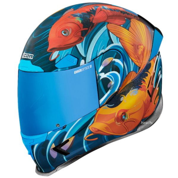 アイコン Icon 21年度秋冬枠組み フルフェイスヘルメット Airframe Pro Koi 青信号 3xサイズ 0101 Hd店 Earthkitchen Ph