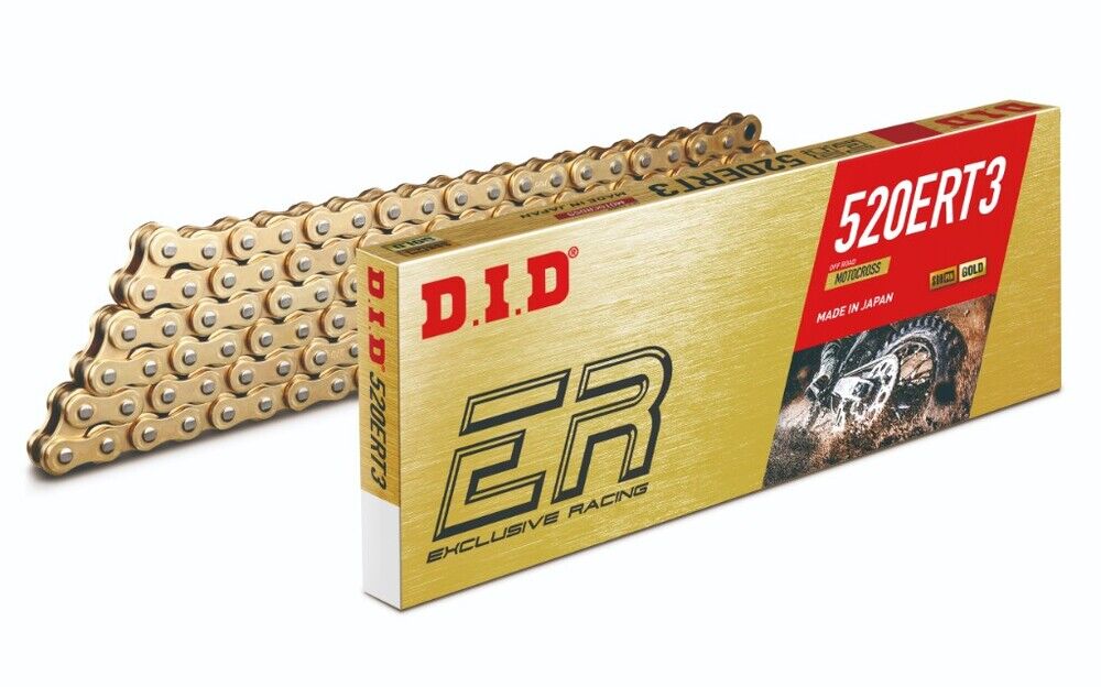 4525516906838 DID 大同工業 チェーン 520ERT3 レース用 ERシリーズ ゴールド (112L) カシメ 520ERT3-112L-GD-ZJ HD店
