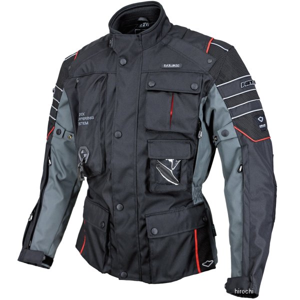 ヒットエアー hit-air 2021年秋冬モデル エアバッグジャケット 黒/赤 Mサイズ Motorrad2 HD店
