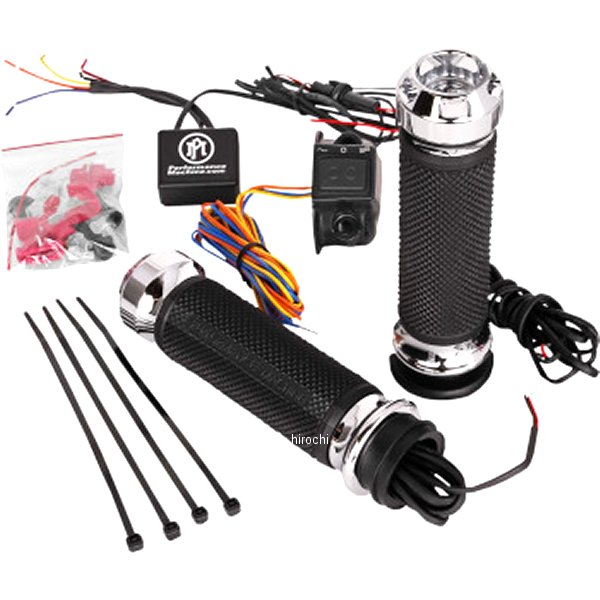 【USA在庫あり】 パフォーマンスマシン ヒートグリップ Apex 08年以降 ハーレー 電子スロットル クローム 0631-0278 HD店