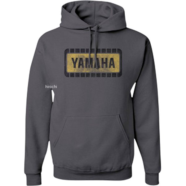 【USA在庫あり】 USヤマハ アパレル フーディー YAMAHA RETRO チャコール Mサイズ 3050-5977 HD店