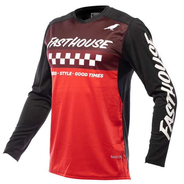 ファストハウス FASTHOUSE 2021年秋冬モデル エアークールド エルロッドジャージ 黒 赤 Lサイズ 2760-0410 HD店
