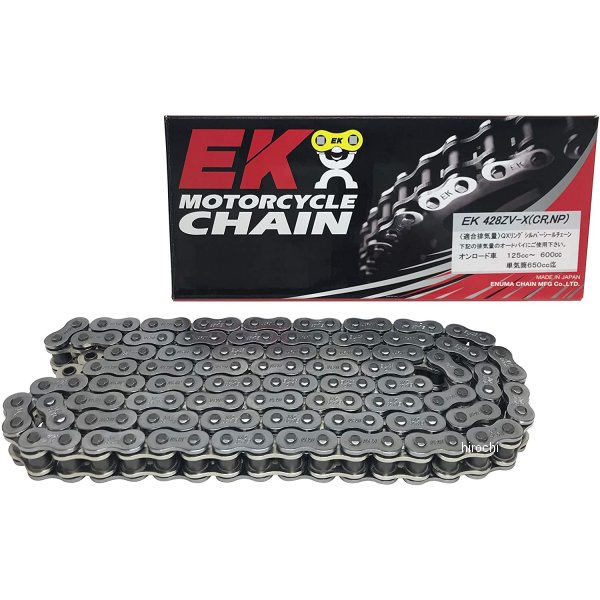 EKチェーン 江沼チェーン 428ZVX シリーズ 142L セミプレスクリップジョイント シルバー 4571291790209 HD店｜ヒロチー商事 ハーレー 店