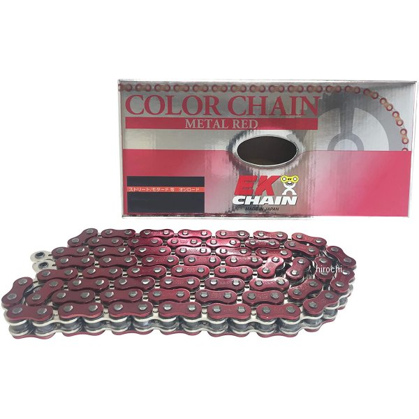EKチェーン 江沼チェーン 520SRX2 シリーズ 90L カシメジョイント メタルレッド 4571291794054 HD店|ヒロチー商事 ハーレー 店