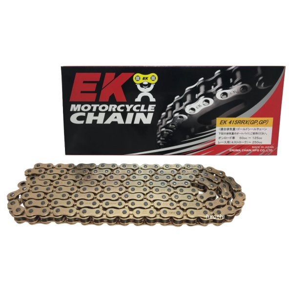 EKチェーン 江沼チェーン 415RRX 128L カシメジョイント ゴールド 4571291806054 HD店