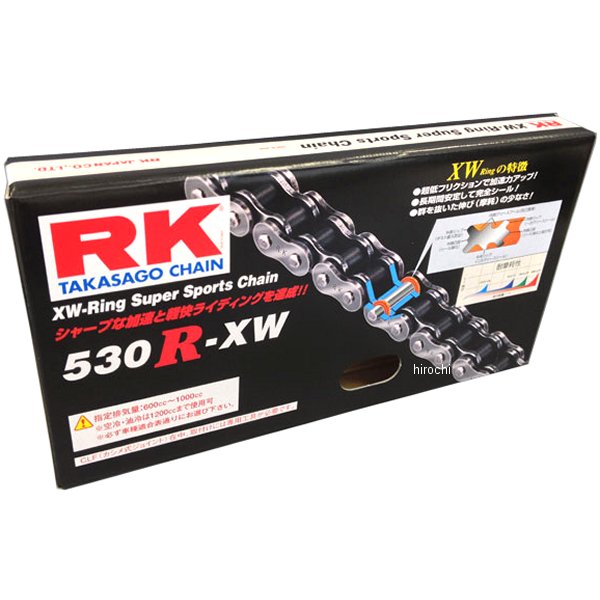 【メーカー在庫あり】 RKジャパン 530R-XW-130 スタンダードシリーズ チェーン (130L) 530RXW130 HD店｜ヒロチー商事 ハーレー 店