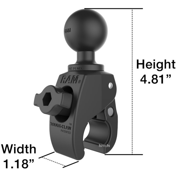 絶品】 ラムマウント RAM Mounts タフクロー 1.5インチボール スモール RAP-400U HD店  newschoolhistories.org