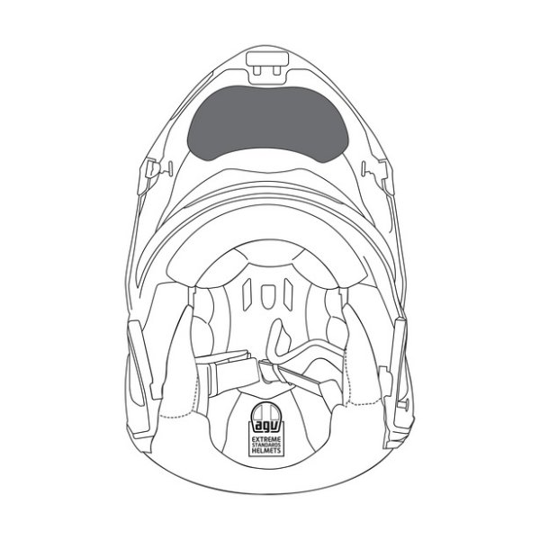 エージーブイ AGV チンカーテン スポーツモジュラー 冬用 S/M/Lサイズ KIT1200200201 HD店