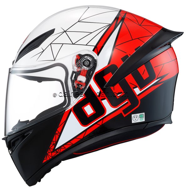 エージーブイ AGV フルフェイスヘルメット K1 黒 SHIFT 赤 白 XLサイズ