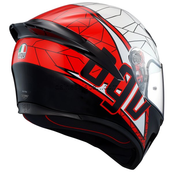 エージーブイ AGV フルフェイスヘルメット K1 黒 SHIFT 赤 白 XLサイズ