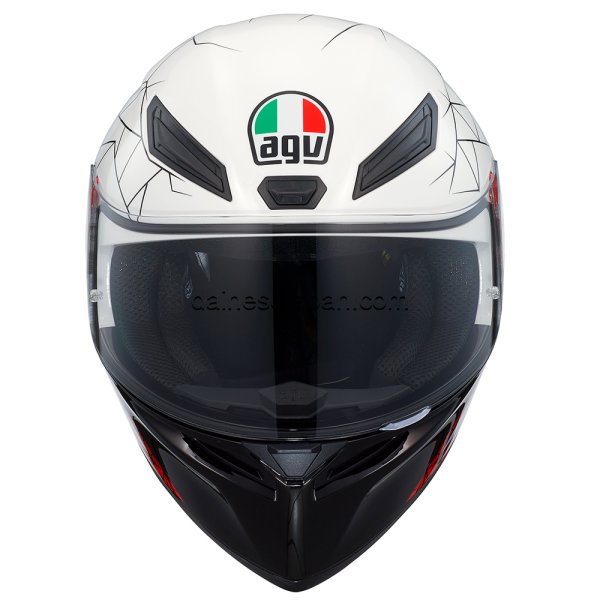 エージーブイ AGV フルフェイスヘルメット K1 黒 SHIFT 赤 白 XLサイズ 