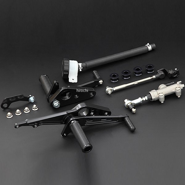 ピーエムシー PMC バックステップキット リアブレーキマスター付き 72年-78年 Z1、Z2、Z1000 アルミ 黒 74-2014 HD店