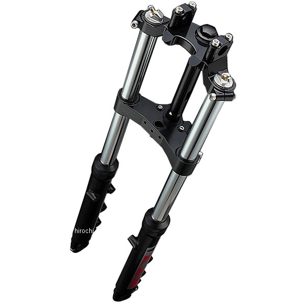 ピーエムシー PMC フォークASSY トリプルクランプ付き 79年-80年 Z1000MK2、Z750FX-1 黒KYB38φ/黒TYPE2 74-688 HD店
