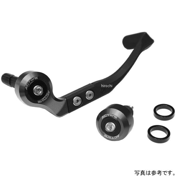アクティブ ACTIVE ブレーキレバーガード&バーエンドフルセット ハンドル内径φ15.5-φ16.75用 ガンメタリック 30803015 HD店 9,796円
