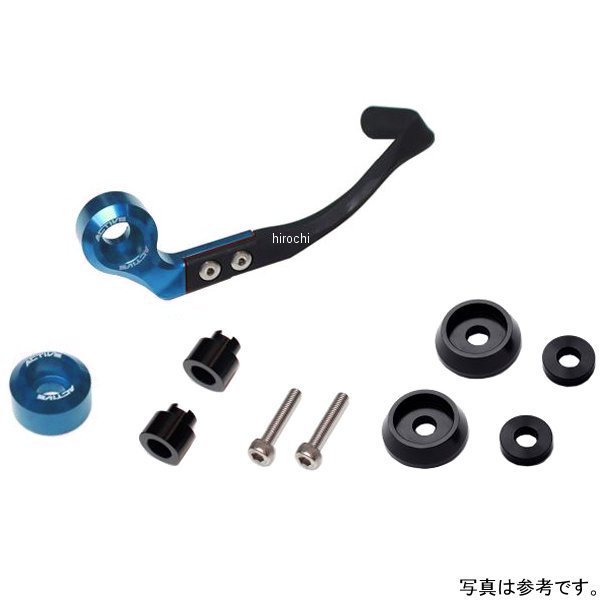 アクティブ ACTIVE ブレーキレバーガード&バーエンドフルセット 取付け部 M8用 青 30804M08 HD店