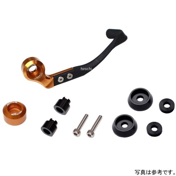 アクティブ ACTIVE ブレーキレバーガード&バーエンドフルセット 取付け部 M8用 ゴールド 30805M08 HD店