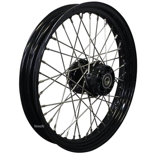 【メーカー在庫あり】 ネオファクトリー フロントホイール 18×2.15インチ 06年-07年 ダイナ 黒 011205 HD店
